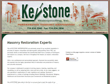 Tablet Screenshot of keystonewaterproofing.com